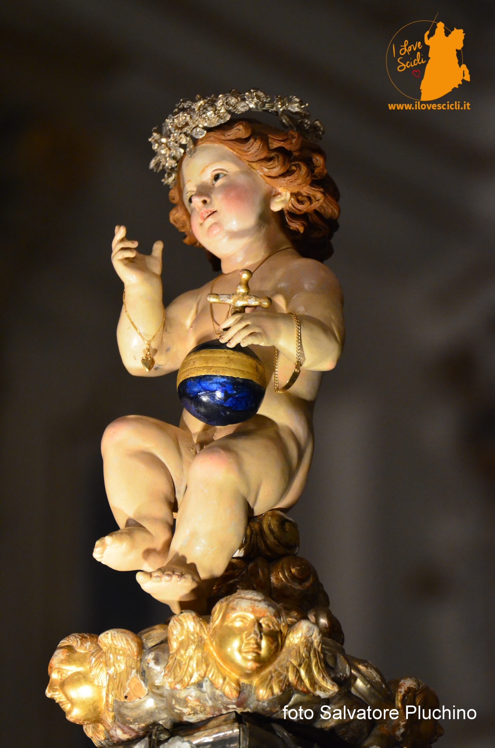 Gesù bambino di San Bartolomeo, cicidda r'oru (foto Salvatore Pluchino)