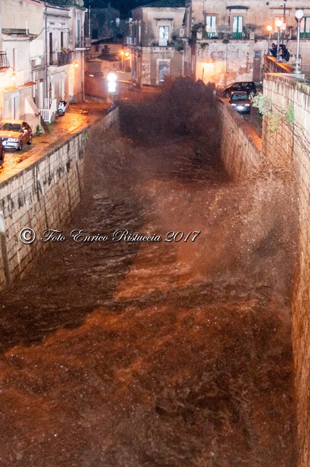 Alluvione Scicli gennaio 2017 foto Enrico Ristuccia