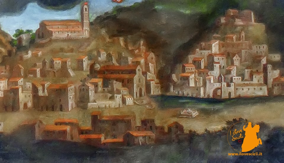 Panorama di Scicli prima del terremoto del 1693