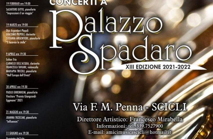 Concerti a Palazzo Spadaro 2021/2022 - programma