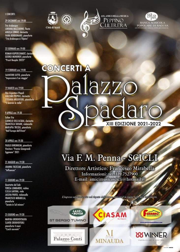 Concerti a Palazzo Spadaro 2021/2022 - programma